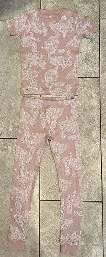 Carter's 2 Piece Pink Bunny Rabbit Polka Dot Pajama Set Snug Easter Girls Size 8 - Picture 2 of 15