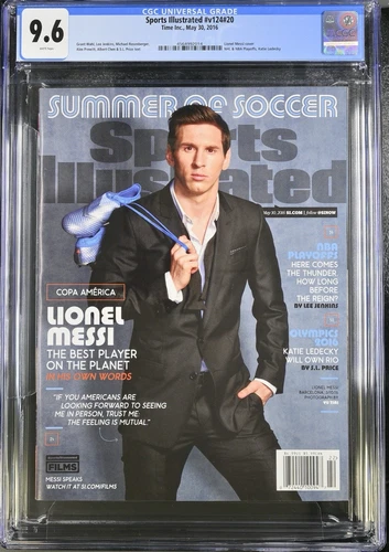 CGC 9.6 Newsstand Lionel Messi Sports Illustrated 5/30/16 Argentina Rare