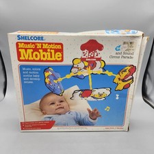 Vintage Shelcore 1997 MUSIC 'N MOTION MOBILE Circus Parade NOS NEW IN BOX / Read
