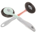  3 PCS Wire Brush with Handle Steel Pot Brushes for Cleaning Dishes