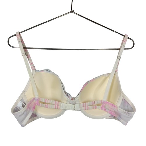 Jessica Simpson Pristine Print 36C Lightly Padded Bra Lace Pink and Beige NWT - Picture 3 of 11