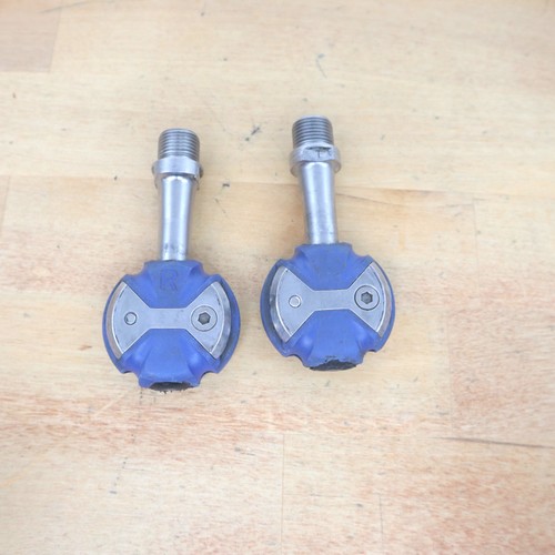 Speedplay Zero Clipless Pedals Blue Stainless Steel Spindle Road Bike - Picture 2 of 3