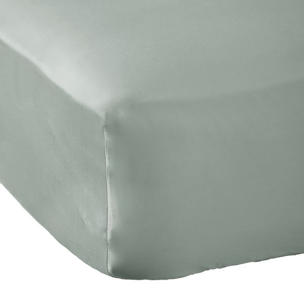 Drap housse 140x190 cm thermoregulateur en viscose de bambou et eucalyptus respirant