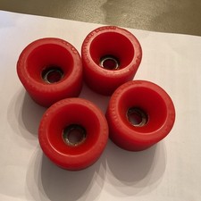 OG 1st generation red 60mm skateboard wheels - rare -good condition 