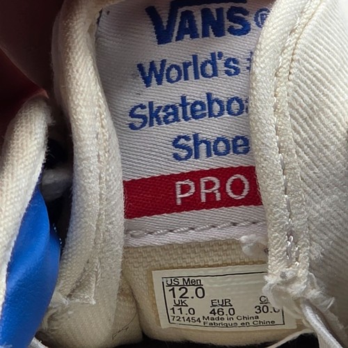 Zapatos deportivos Vans Chima Pro 2 Center Court clásicos para hombre 12 blancos azules - Imagen 5 de 15