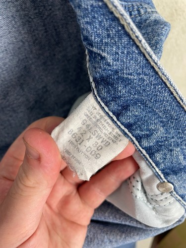 Men's Vintage Wrangler Carpenter Worker Jeans Trousers Size W42 L27 Blue - Picture 3 of 6
