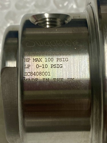 Swagelok KLF1CFF415A20050 Pressure Regulator HP MAX 100 PSIG LP 0-10 PSIG - Picture 6 of 11
