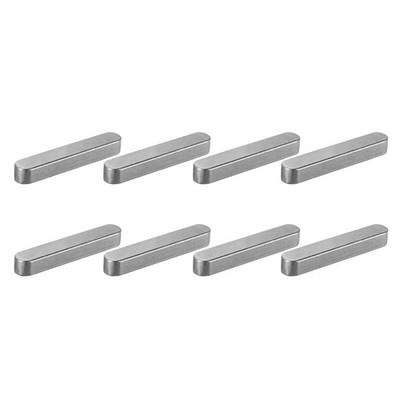 8 Pcs Round Ended Feather Key, 60x10x8mm Drive Shaft Parallel Keys