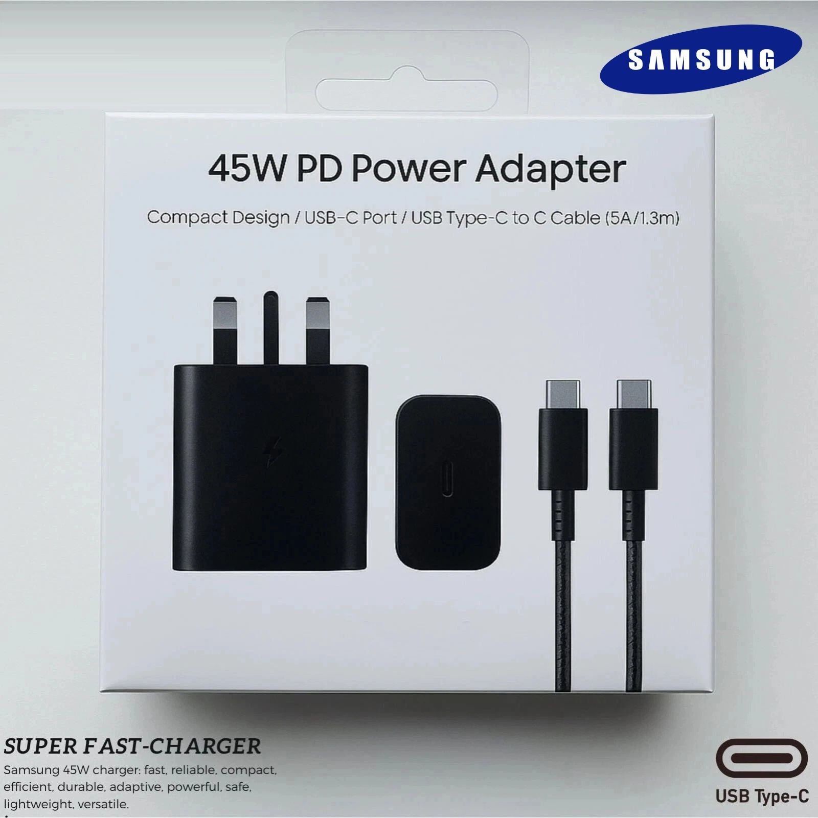 Original Samsung S24 S24+ S25 Ultra 5G 45W Charger Super Fast Charge Type C PLUG