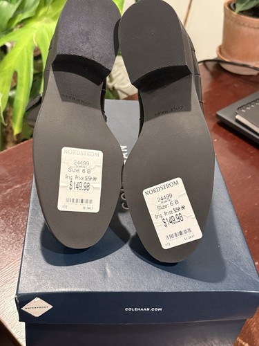Cole Haan Lyla wasserdichte Damen-Bootie Farbe Harvest schwarzes Leder Größe 6B - Bild 9 von 9
