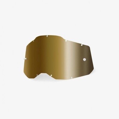 100 % (Erwachsene) Accuri-2/Strata-2/Racecraft-2 MX Brille Gläser - verspiegelt echtes Gold