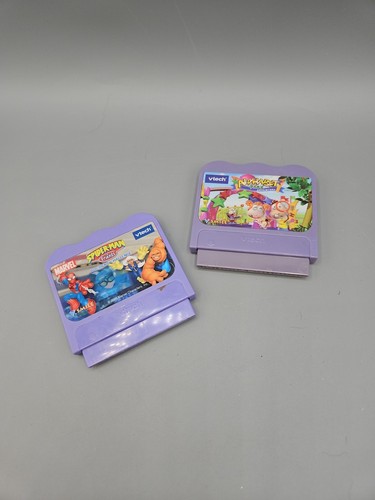 Vtech Vsmile Game Lot Of 2 games Alphabet Spiderman  - Picture 1 of 6