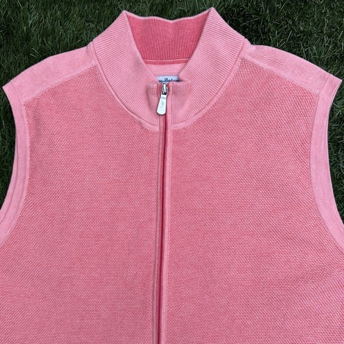 Tommy Bahama Island Zone Coolside Full Zip Vest Cotton Blend Knitted Size XL - Picture 5 of 13