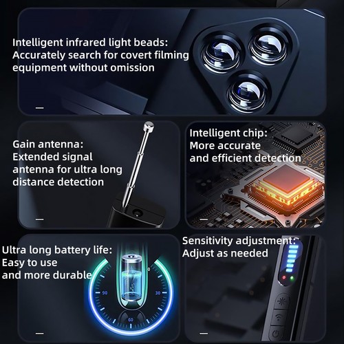 Efficient Anti-Spy RF Signal Detector GSM Audio Bug Finder Scanner Tracker - Picture 24 of 24