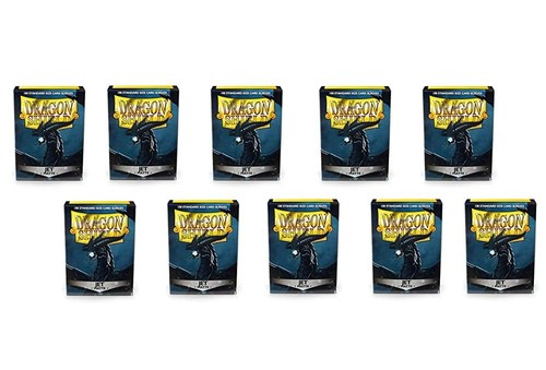 10 Packs Matte Jet Standard Size 100 ct Card Sleeves Display Case - Picture 6 of 6