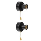  2 PCS Lamp Pull Cord Light Socket Chain Chains for Lights Replacement