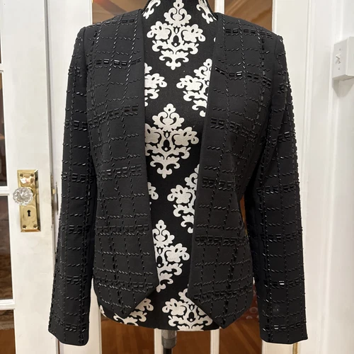 Giacca tuta blazer nero donna Michael Kors nuova con etichette taglia 8