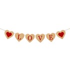 1pc Hanging Valentine’s Day Birthday Heart Banner Decor Celebration Banner