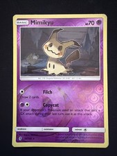 Mimikyu 58/145 Sm-Guardians Rising Reverse Holo Pokemon TCG Card. Worn*