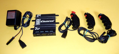 Carrera GO Ersatzteile: Anschlussfahrbahn, 3 Regler, Trafo