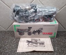 NEW ERTL 1991 TEXACO HORSE  TANKER COIN BANK LIMITED EDITION FREE SHIPPING   