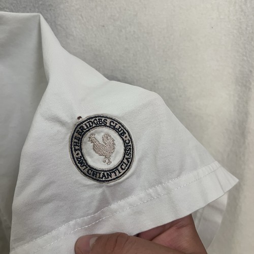 Camisa Polo Fairway & Greene Para Hombre XL The Bridges Club de Golf Blanca Manga Corta - Imagen 8 de 9