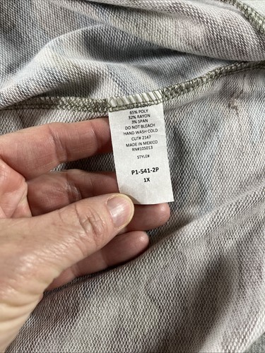 Cárdigan ligero Andree By Unit para mujer 1X estampado camuflado con capucha frente abierto LEER - Imagen 11 de 12