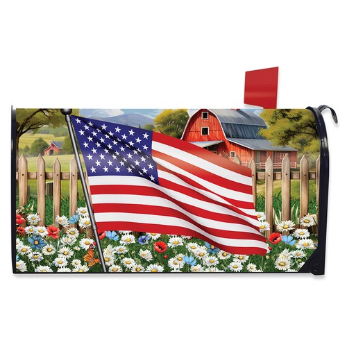Briarwood Lane American Flower Field Mailbox Cover - Picture 1 of 3
