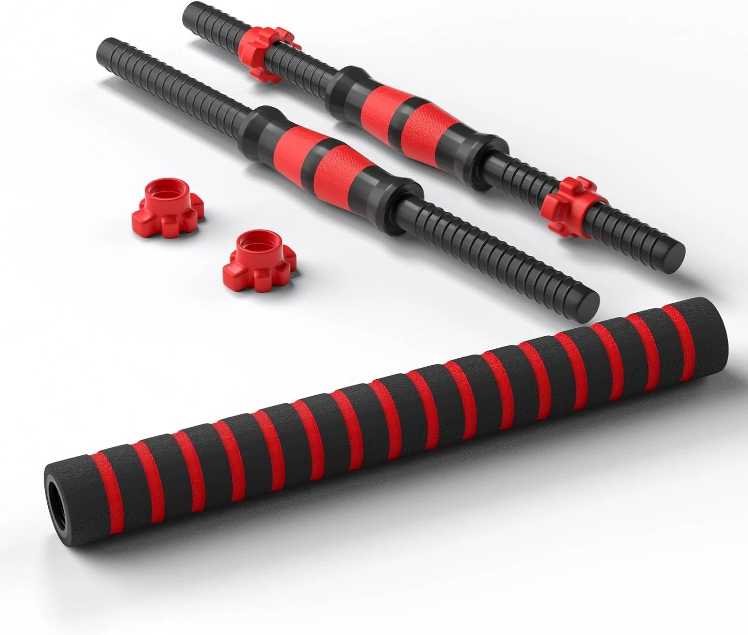 Dumbbell Handle Set Dumbbell Bars 13.8/15.7/18.5/20.1 inches (35/40/47/51 cm)