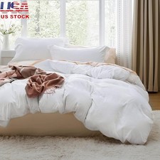 Extra Soft Lightweight Duvet Cover Set W/ Zipper  Corner Ties Durability New