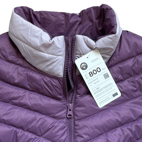 Neu mit Etikett Lands' End ultraleichte gefütterte Damen-Daunenweste lila Größe 3X Winte - Bild 3 von 7