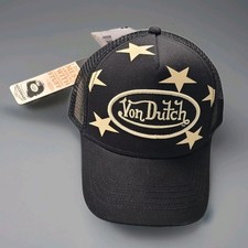 Von Dutch Americana Black Trucker HatUnisex One Size Fits Most New With Tags