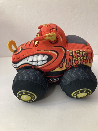 El Toro Loco Monster Jam Truckin Pals Stuffed Plush Monster Truck Orange - Picture 2 of 11