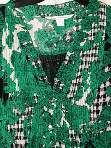Vestido Corto de Seda De Colección Y2K Diane Von Furstenberg Auténtico Talla 14 Para Mujer EN OFERTA - Imagen 6 de 11