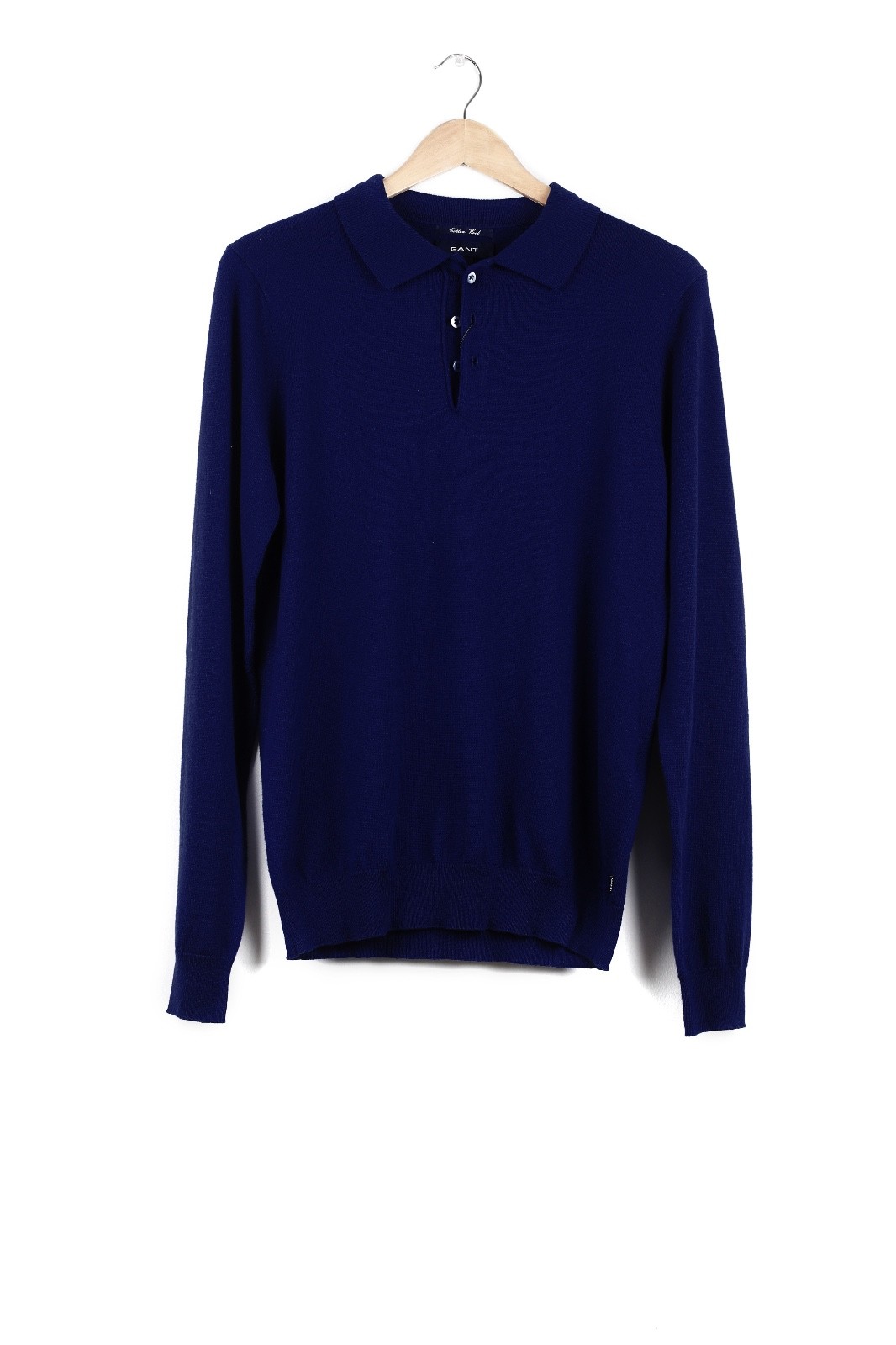 GANT MEN'S POLO SHIRT COTTON WOOL ROYAL blueE RRP 100£ sku 276 GANT MEN'S POLO SHIRT COTTON WOOL ROYAL blueE RRP 100£ sku 276