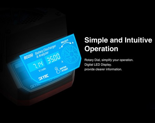 SKYRC BD250 LiPo LiHV NiMH Batterieentladetester Batterieanalysator 250W 35A - Picture 10 of 15