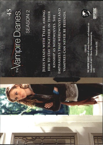 2013 THE VAMPIRE DIARIES Season 2 Trading Cards - Your Pick - Complete your Set - Picture 95 of 142