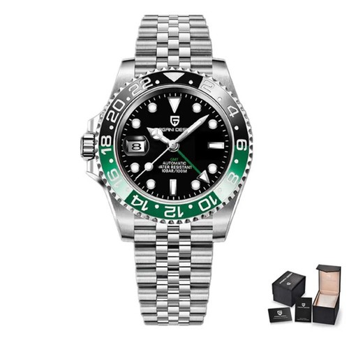 Pagani Design PD-1662 grün und schwarz L/H Sprite GMT Jubiläum - neu und ungetragen - - Bild 1 von 18