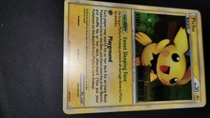 Carte Pokémon Promo Pichu STAFF-Prerelease HGSS - État Excellent-Mint