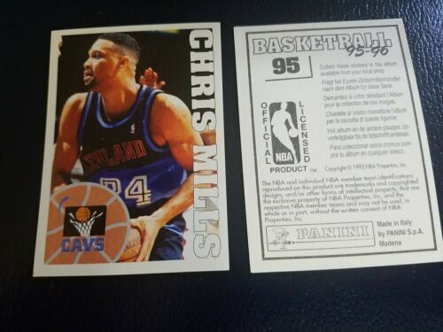 1995 - 1996 NBA Panini Italian Basketball Stickers 1-250 BLACK BACK YOU PICK - Picture 95 of 250