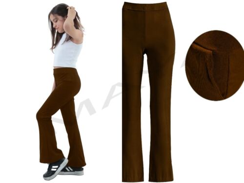 GIRLS SLIM FIT SCHOOL PULL UP TROUSERS 2WAY STRETCH COMFORTABLE FLEXIBLE PANTS - Picture 5 of 6