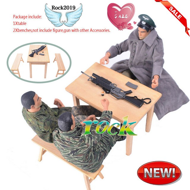PLAY TOY 1//6 Scale Bench Model For 12/" Action Figure