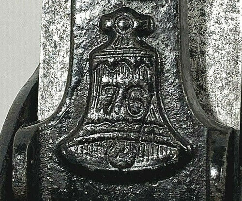Antique 1877-1917 Stanley #122 Liberty Bell "76" Iron Bottom Wood Plane 8" Vtg - Picture 2 of 12