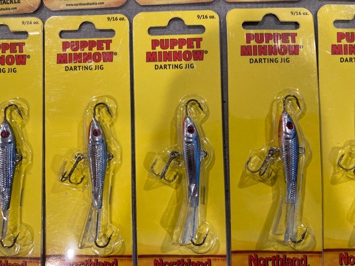 Lot of 30 Northland Tackle Puppet Minnow Jigs - All 9/16 oz Size - Mixed Colors - Picture 9 of 12