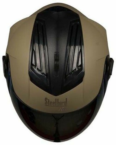 Steelbird Aire SBA-2 Completo Cara Motocicleta Casco Con Mate Desierto Storm S2u - Imagen 2 de 4
