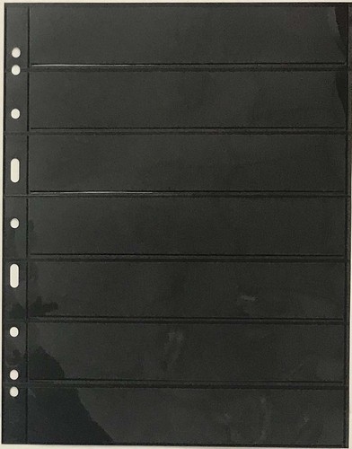 5 páginas de calidad de 7 filas de Lighthouse Grande Archival para estampillas negras de doble cara - Imagen 2 de 4