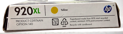 Cartucho de tinta amarillo HP Officejet 920XL caduca diciembre 2013 sellado - Imagen 5 de 6