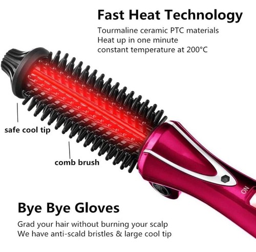 Cooliss Hot Haarbürste Ionen Lockenstab Verwicklungsfrei Turmalin Keramikstab - Bild 9 von 23