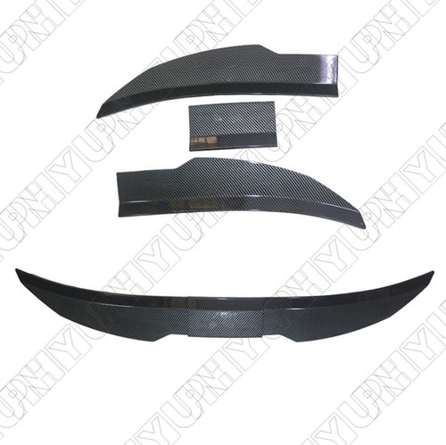 Glossy Carbon Fiber Color Adjustable Car Rear Trunk Spoiler Lip Roof Tail Wing - Picture 2 of 10