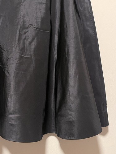 Ralph Lauren Blue Label 100 % Seide Taft schwarz Rock Damen 8 gefüttert Neu mit Etikett - Bild 11 von 19